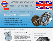 Tablet Screenshot of hoffmannbearings.co.uk
